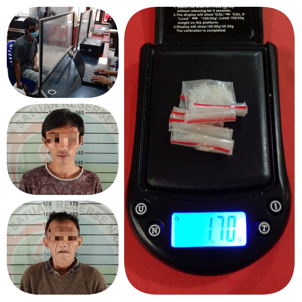 Dua Pria Diduga Membawa Sabu, Diamankan Tim Opsnal Satreskoba Polres Lampura