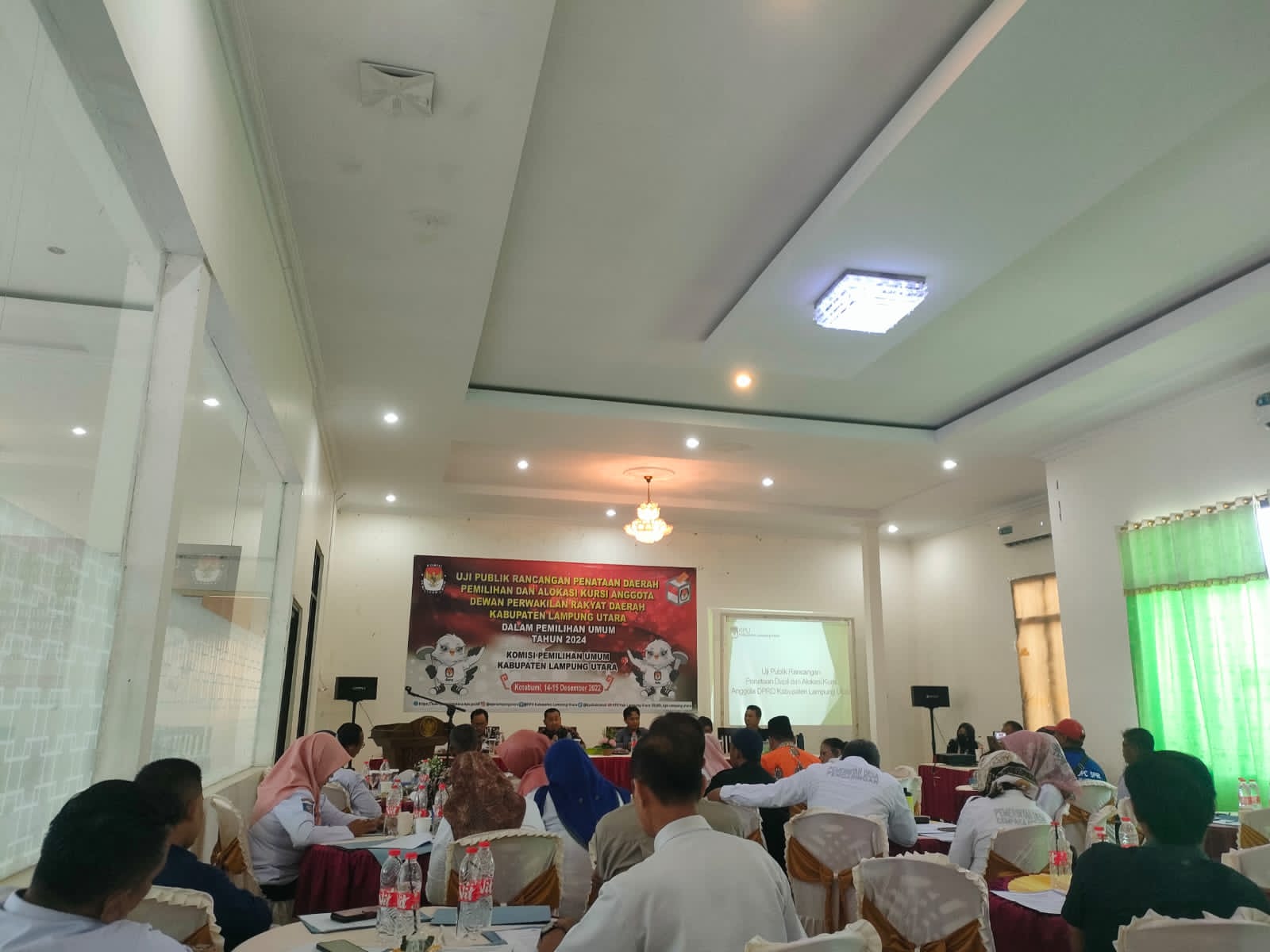 KPU Lampura Gelar Sosialisasi Tiga Rancangan Dapil Di Kabupaten Lampung Utara