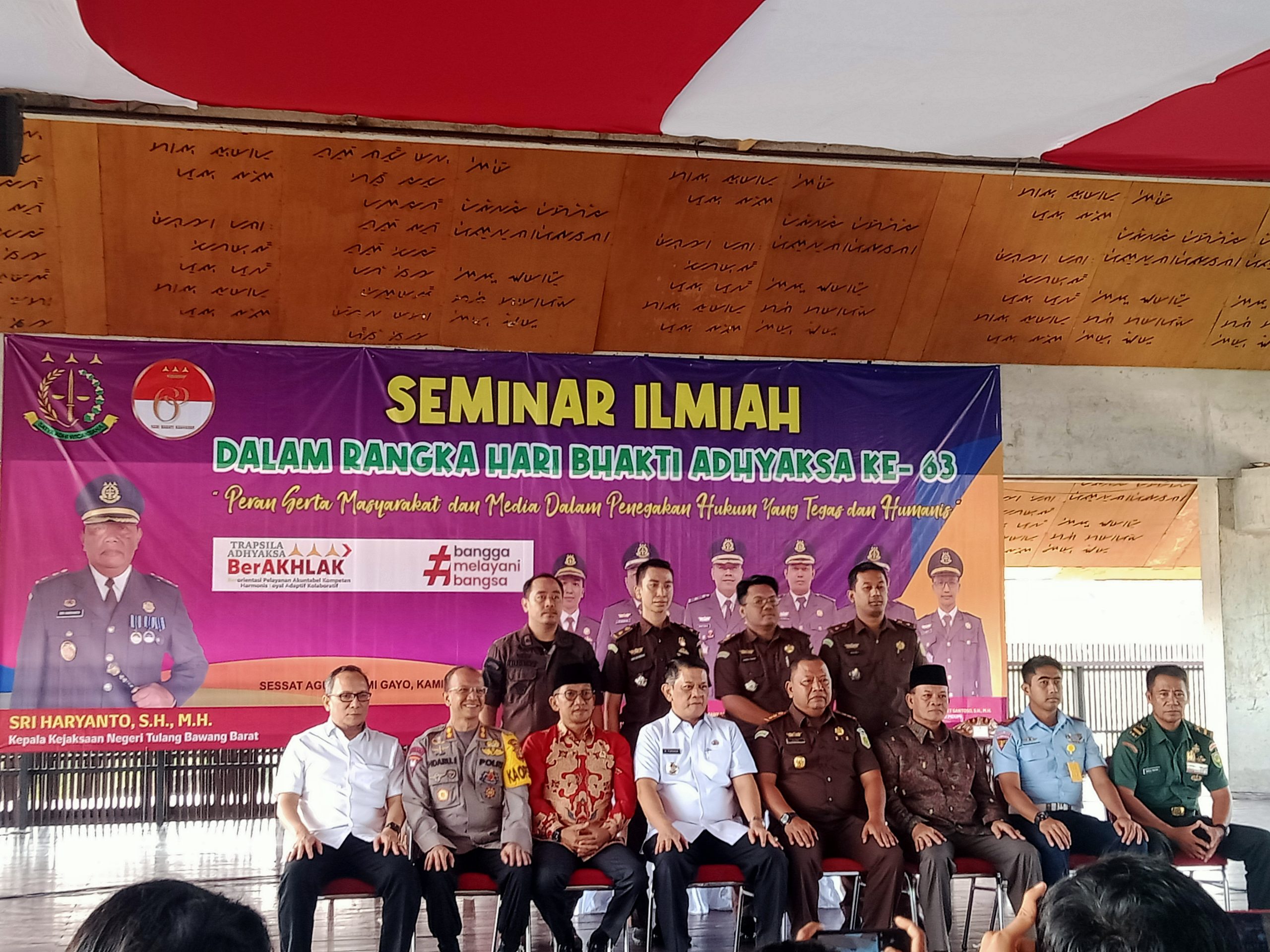 Peringati Hari Bhakti Adhyaksa ke-63, Kejari Tubaba Gelar Seminar Ilmiah