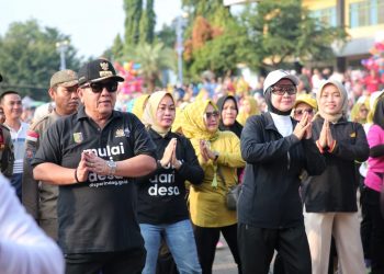 Gubernur Lampung Arinal Gelar Senam Bersama Masyarakat Lampung Utara