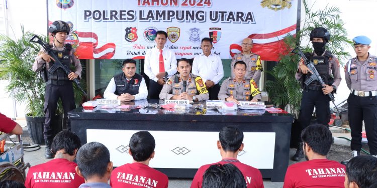 Polres Lampura Rangking 1 Dalam Operasi Krakatau 2024 Polda Lampung