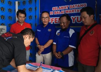 Netral di Pilkada PWI Lampura Tandatangani Pakta Integritas