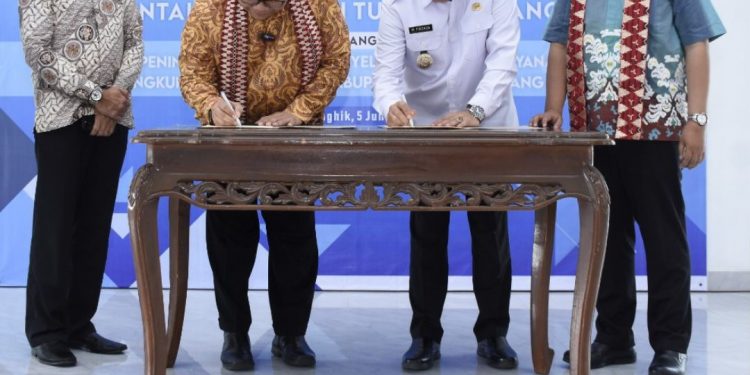 Pemkab Tubaba Tanda Tangani MOU Dengan Ombudsman RI,