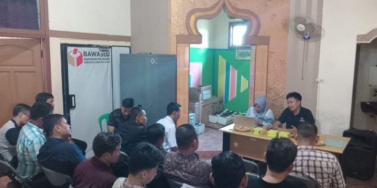 Divisi PPPS Bawaslu Lampura Gelar Rapat Pemantapan Kesiapan Penanganan Pelanggaran Pilkada 2024