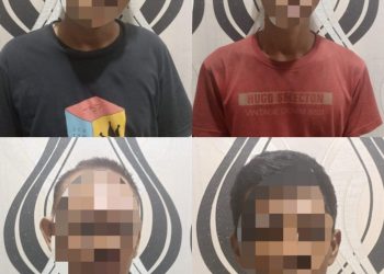Polres Lampura Amankan 4 Tersangka Kasus Pungli