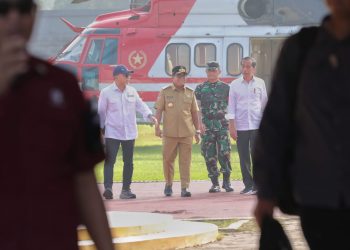 Disambut PJ Gubenur, Presiden Jokowi Widodo Telah Tiba Di Provinsi Lampung