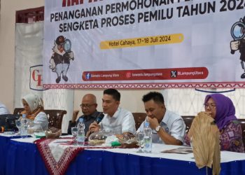 Bawaslu Lampura Gelar Rakernis Berikan Pemahaman Penyelesaian Sengketa