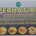 Advokat Kotabumi Kaget Melihat Banner Yang dibuat Oleh Pengadilan Agama