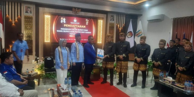 Ali Rahman-Ayu Asalasiah, Daftar Pertama Sebagai Bacalon Bupati dan Wakil Bupati Way Kanan Periode 2024