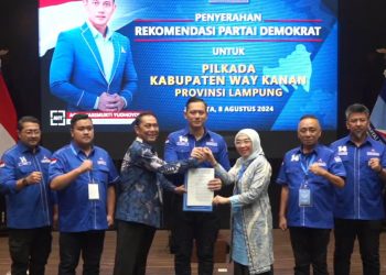 Teka-Teki Rekomendasi Partai Demokrat, Di Pilkada Way Kanan 2024 Sudah Terjawab