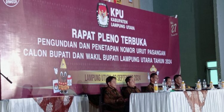 Vibes Pilkada Lampura di Pengundian Nomor Urut