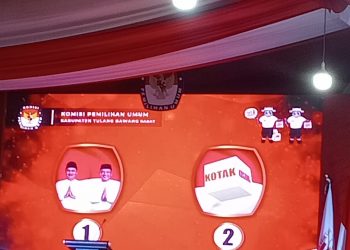 KPU Tetapkan No Urut 2 atau Kotak Kosong,  Sebagai Pilihan Masyarakat Tubaba