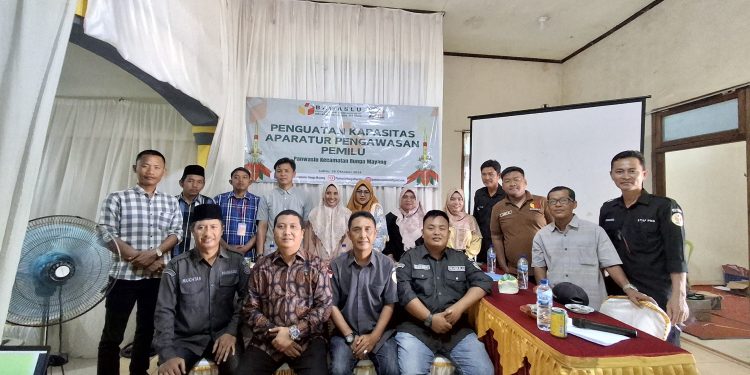 Tingkatan Kapasitas Pengawasan, Panwascam Bunga Mayang Lakukan Sosialisasi bersama PKD