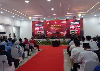KPU Lampura Lakukan Debat Perdana Pilkada 2024