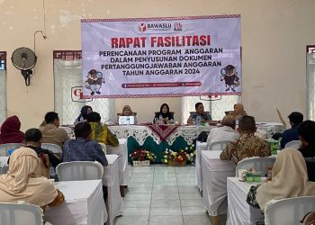 Bawaslu Lampura Lakukan Rapat Fasilitas Pengunaan Program Anggaran 2024