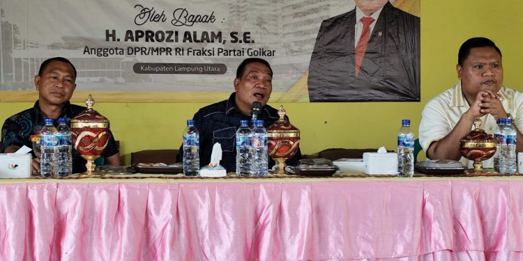 Sosialisasi Empat Pilar, Aprozi Alam Himbau Kerukunan Bermasyarakat