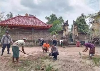 Gelar Aksi Sosial, Kasat Binmas Polres Way Kanan Ajak Warga Ciptakan Pilkada Damai