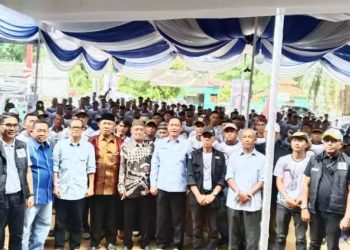 Solid Bergerak, Ali Rahman Kukuhkan Tim Laba-Laba Kecamatan Pakuan Ratu dan Negeri Agung