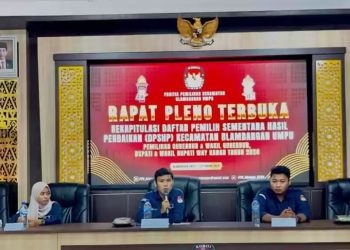 Rapat Pleno PPK Blambangan Umpu, menetapkan DPSHP 25.947 Pemilih