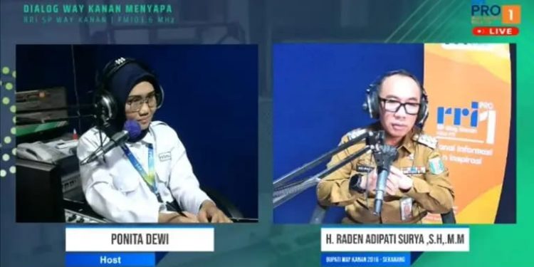 Raden Adipati Surya, Menjadi Narasumber Pada Dialog Way Kanan Menyapa