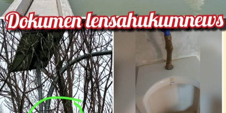 Lampu tenaga Surya Islamic center Tubaba hilang accu dan WC belakang kerannya pada rusak dan gelap