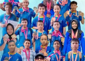 Harumkan Nama Daerah, GRL Way Kanan Raih 36 Medali pada Event Rektor Cup Swimming Competition UMKO