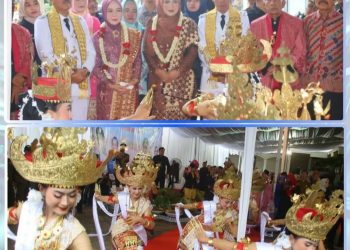 Bupati dan Wakil Bupati Lampura Tiba  Dirumdis di Sambut Meriah Dengan Apresiasi Budaya