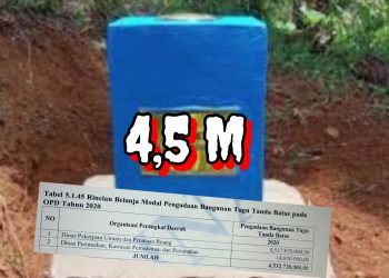 Pengadaan Tugu tanda batas 4,5 milyar di PUPR TUBABA jadi perbincangan 