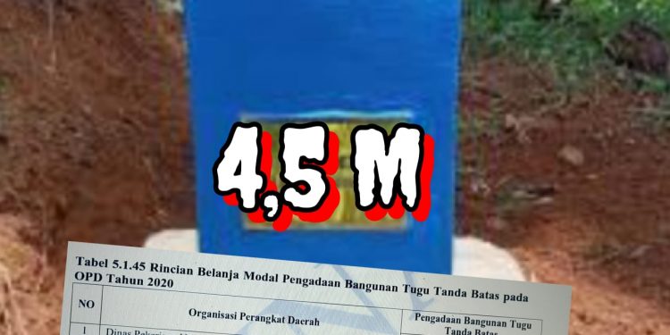 Pengadaan Tugu tanda batas 4,5 milyar di PUPR TUBABA jadi perbincangan 