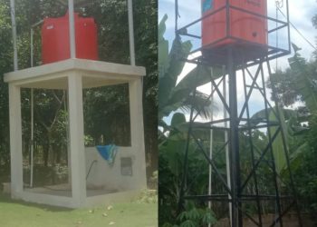 Dua sumur bor berbeda wujud dengan nilai harga pembangunan yang sama, diduga Mark up.