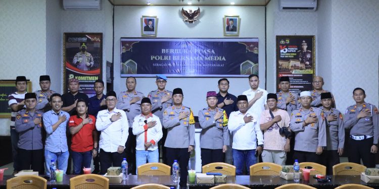 Evicko Ketua PWI Lampura Hadiri Telekonferensi Polri dan Media