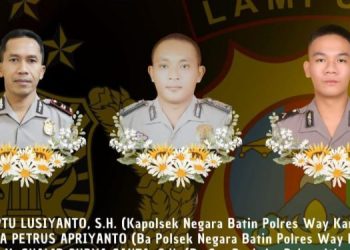 Tiga Anggota Polisi Polres Way Kanan Tewas Tertembak Saat Gerebek Judi Sabung Ayam