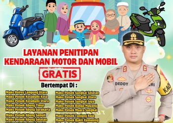 Jelang Hari Raya Idul Fitri, Polres Lampura Buka Jasa Layanan Penitipan Barang Kendaraan Gratis