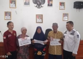 Pemerintah Tiyuh Panaragan Jaya Utama Bagikan BLT-DD Tahap Pertama Tahun 2025.