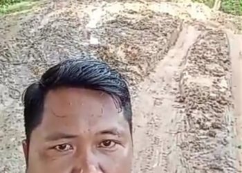 Akses Jalan Menuju Taman Batu Seribu Rusak Parah, Diduga Akibat Aktivitas Tambang Pasir Ilegal