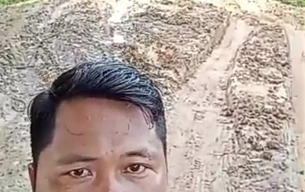 Akses Jalan Menuju Taman Batu Seribu Rusak Parah, Diduga Akibat Aktivitas Tambang Pasir Ilegal