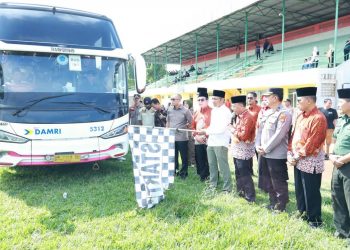 Sebanyak 47 Orang Kloter 2 Jama’ah Haji Lampung Utara Berangkat