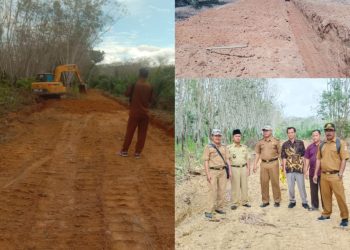 Jalan Pertanian di Tiyuh Tunas Jaya Diperlebar, Akses Warga Kini Lebih Nyaman.