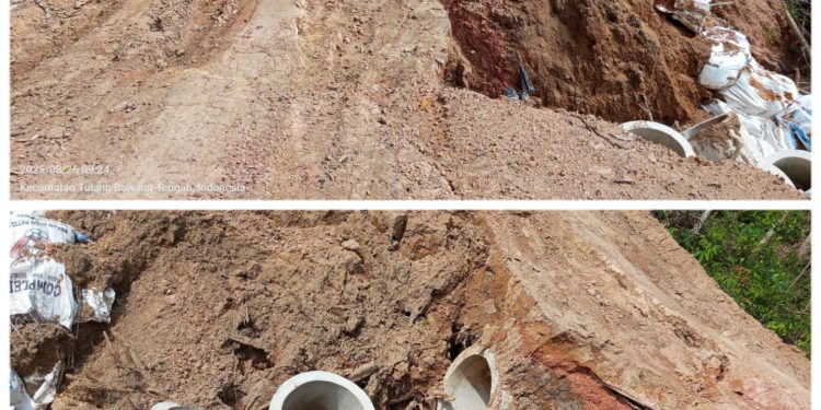 Jalan Baru di Tiyuh gunung sari Nyaris Putus, Warga Geram: Jangan-Jangan Proyek Asal Jadi!