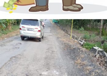 Kontribusi Perbaikan Jalan diduga akibat Lapak Singkong Picu Saling Bantah di Tubaba