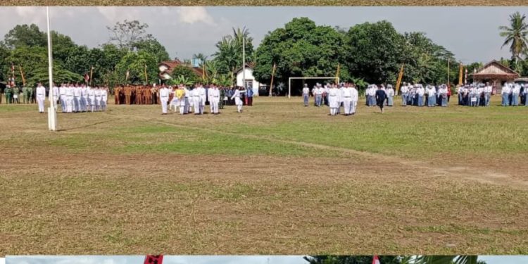 Peringatan HUT ke-80 RI di Lapangan Tiyuh Bujung Sari Marga Tubaba Penuh Haru dan Semangat Nasionalisme